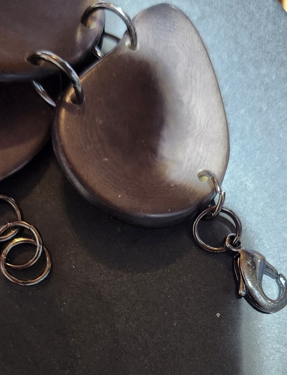 Vintage Handcrafted Entada Seed Pod Rattle/Boho Bracelet - Picture 5 of 6
